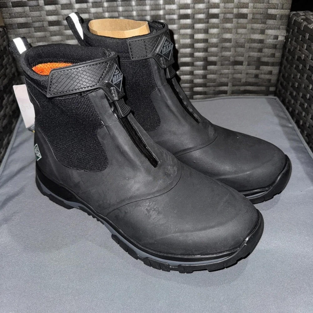 Muck Boot Men's Apex Mid-Zip Boots Black Size 14 NEW‎ Retail $165